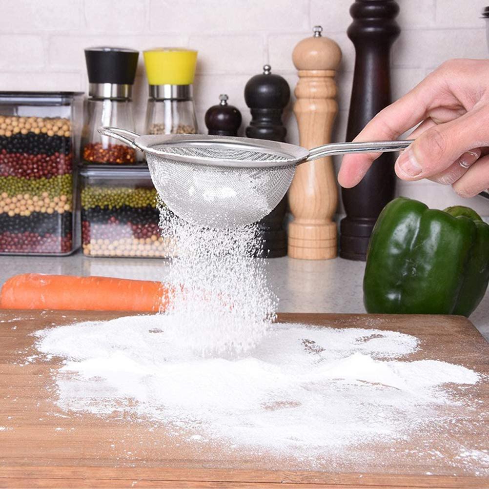 3 STÜCK Feinmaschige Siebe Edelstahl Küchenfilter Lebensmittelsiebe