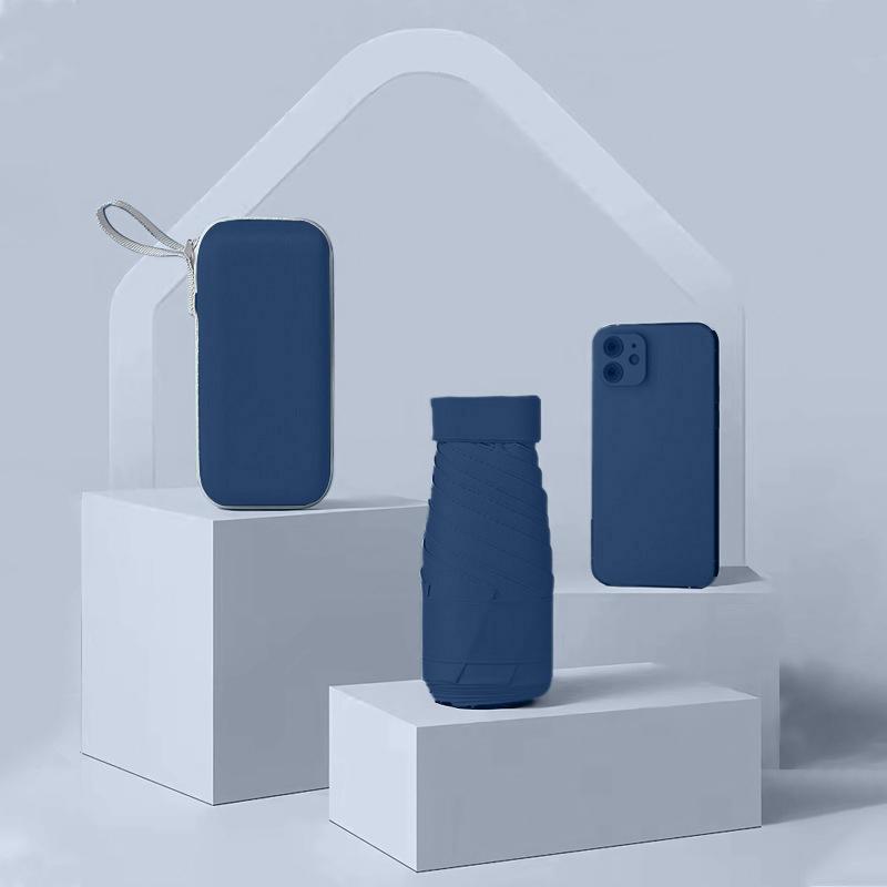 Mini Umbrella Capsule Umbrella Sunny And Rainy Dualuse Rainproof Sun Protection Outdoor Traveling Portable Parasol Umbrella