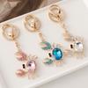 Big Sparkling Crystal Crab Keychain Luxury Women's Bag Pendant Aquarium Souvenir Gift