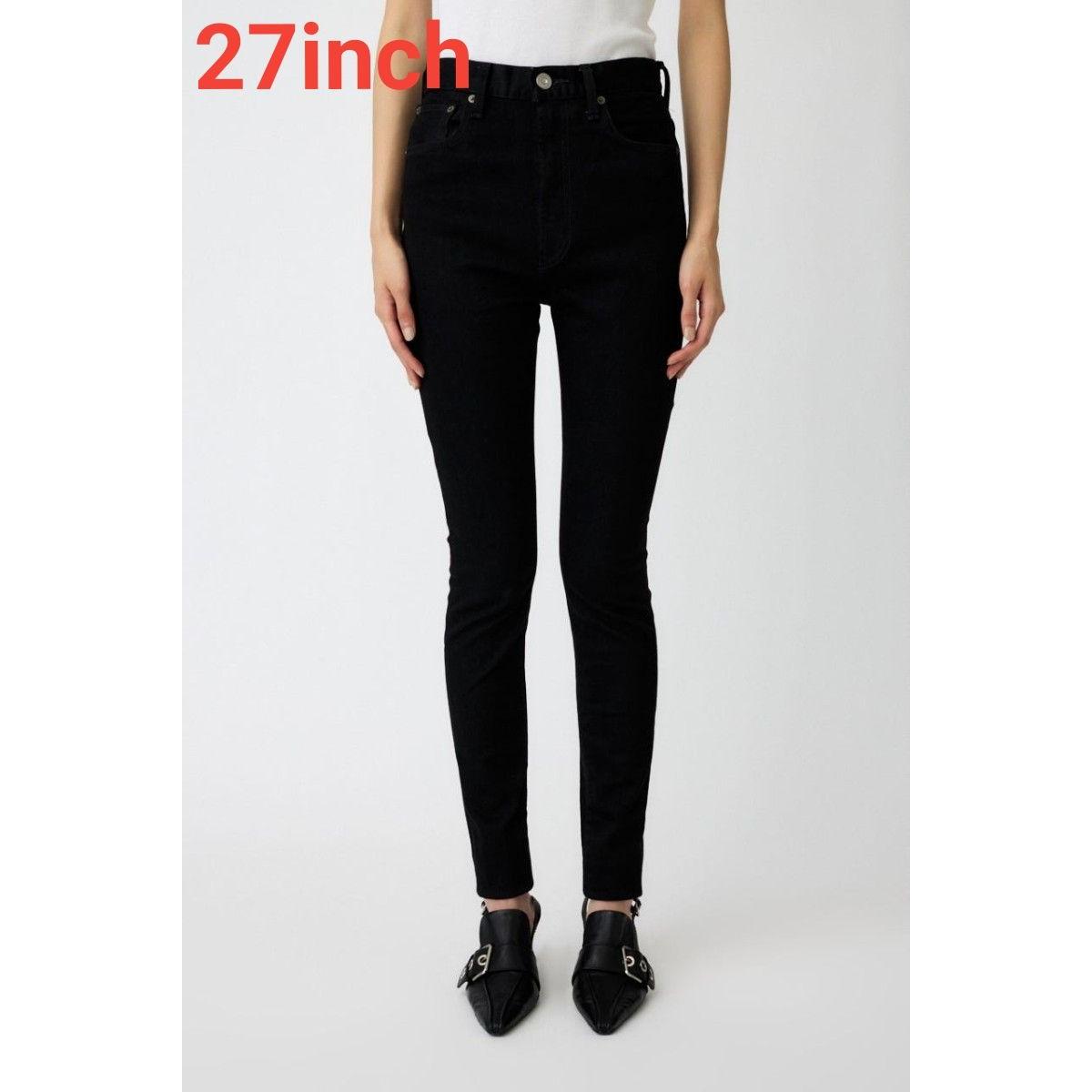 MOUSSY 27inch HW Rebirth BLACK SKINNY Black skinny denim