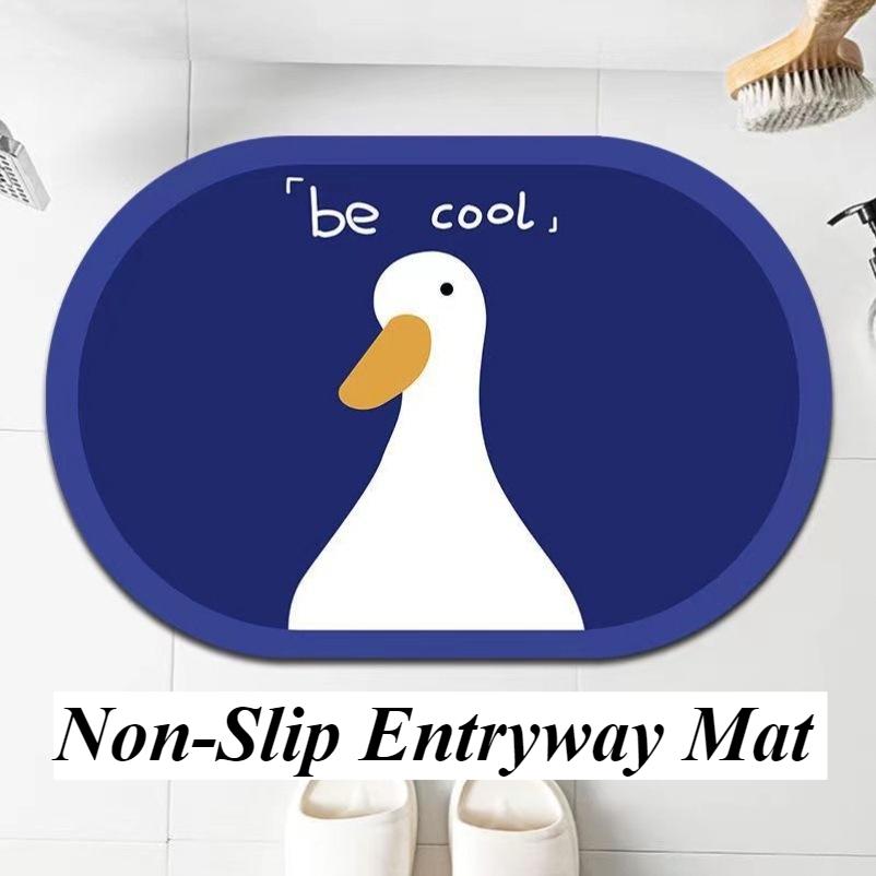 Bathroom Kitchen Carpet Hallway Doormat Anti-Slip Carpet Absorb Water Kitchen Bath Mat Floor Mat Non-Slip Entryway Mat for Living Room Home Decor