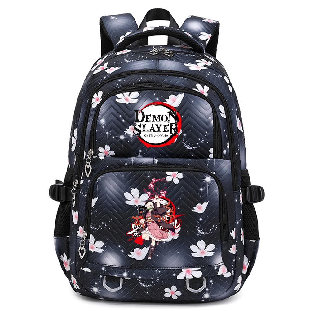 Anime Demon Slayer Backpack Student Teenager BookBag for Boy Girl Schoolbag Women Rucksack Backpack Travel Bag Mochila Escolar