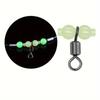 1Pc Luminous Fishing Swivels - Multi-Directional 3-Way T-Shaped Connectors- Glowing In the Dark for Night Fishing, Durable Outdoor Fishing Tackle