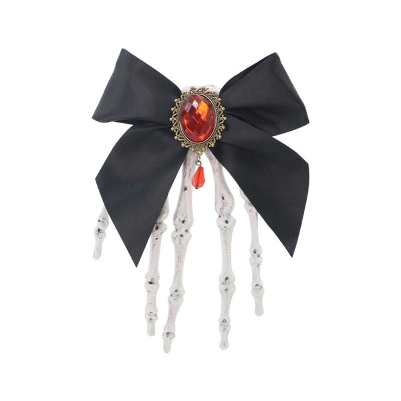 1PC Plastic Skull Hand Hairpin Secure Grip For Halloween Costumes Themed Event And Creative Outfit Styling