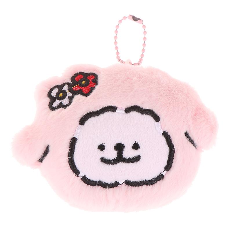 Kawaii Sanrio Maltézský plyšový přívěsek Hello Kitty Kuromi Melody s kapucí Plněná panenka Klíčenka Kroužek na klíče od auta Dekorace na batoh