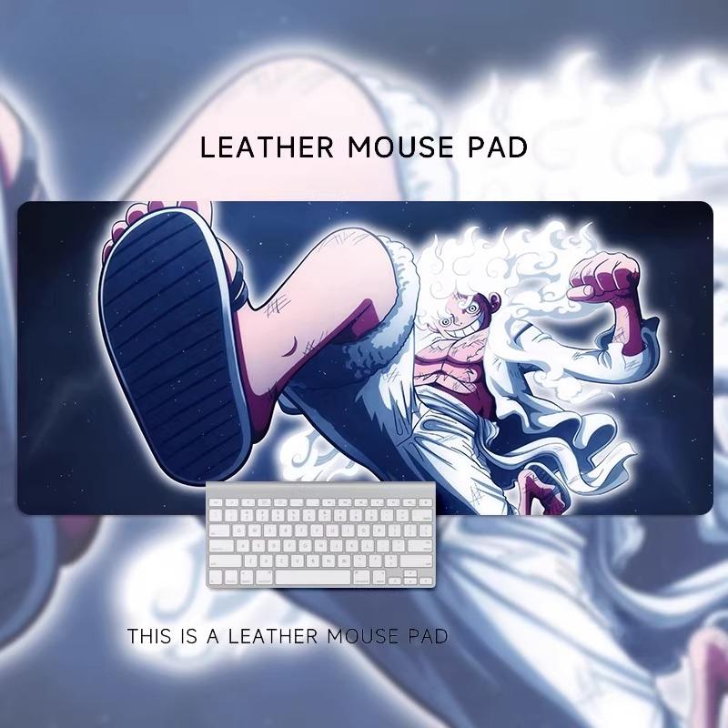 Cartoon  Animation ONE PIECE Monkey D. Luffy Leather Mouse Pad Oversized Animation Two-dimensional Office Computer Desk Pad Waterproof Non-slip Pad