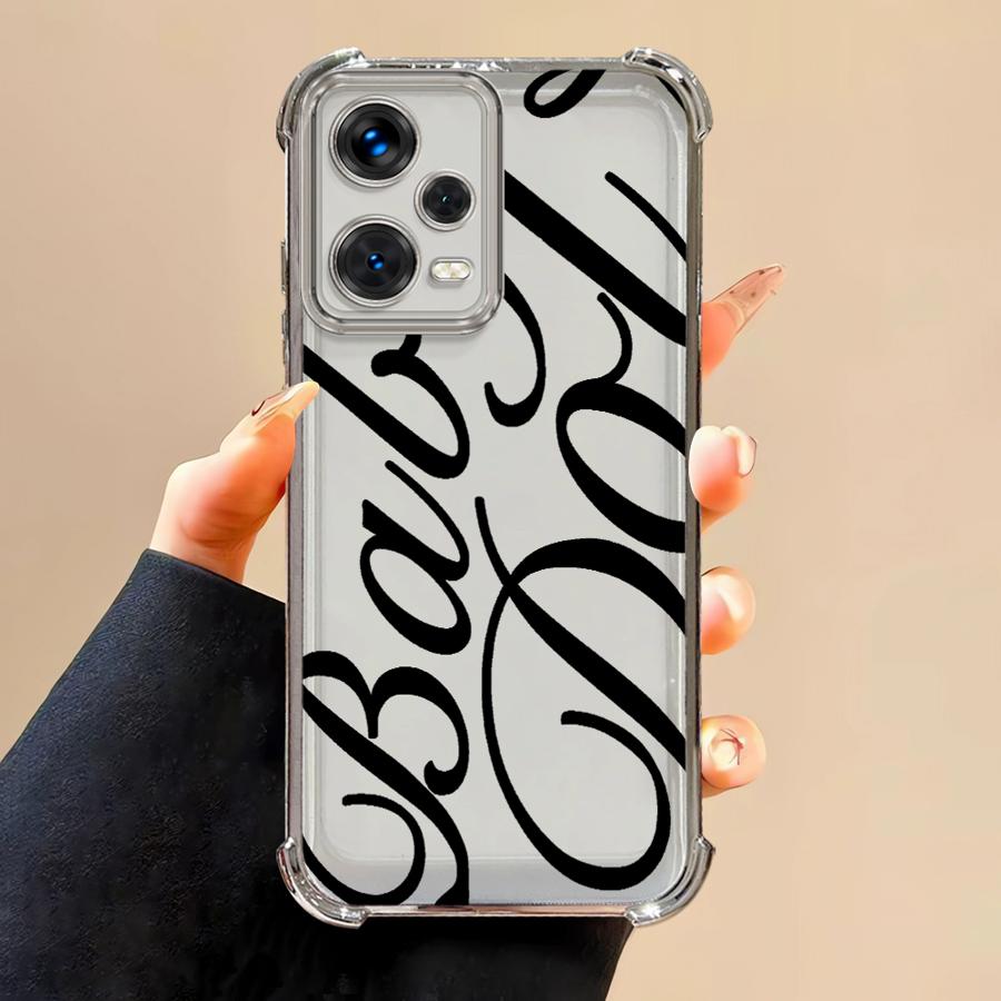 Creative Stylish English Letters Case for Redmi Note 14 Pro Plus Note 13 11s A3 A5 11 10 Lite K80 13C 12 9 Pro Phone Cover