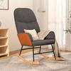 Rocking Chair Dark Grey Fabric