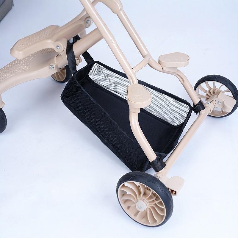 Babykinderwagen Boden Organizer Tasche Universeller Kinderwagen Netz Hängender Aufbewahrungskorb für Windeln Taschentücher Spielzeug Kinderwagen Zubehör