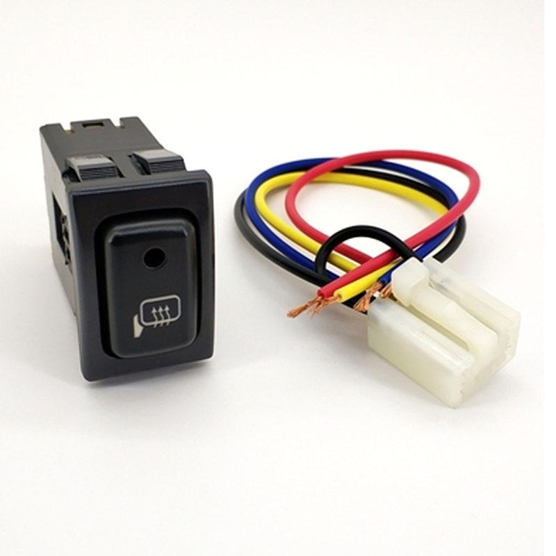 1PC LED Fan Heating Rearvie Radar Parking Sensor Fog Light Rearview Mirror Folding Switch Button For Suzuki Jimny 2007-2015