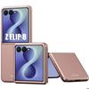 Coque pour Samsung Galaxy Z Flip 8, Protection Rigide Slim Anti-Rayures Antichoc Rose