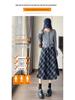 New Autumn/Winter Plus-Size Plaid Wool A-Line Midi Skirt for Women with Slimming Wide Hem