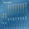 ONLYOU Spiral Tail Eye-catching Induction Electronic Fish Float Luminous Intelligent Float Outdoor Lake Reservoir Pond Ice Fishing Float 2/4pcs/set