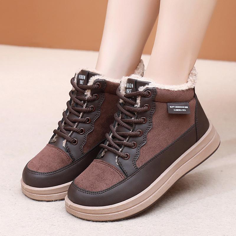 Schuhe Damen Winter neu Schneestiefel Damen Samt warm lässig dicksohlig bequem rutschfest Mutterschuhe