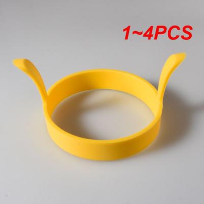 1~4 STÜCKE Silikonring Spiegelei Form Antihaft Pfannkuchenring Formen Hitzebeständig Multifunktionell Tragbar Kreativ zum Kochen DIY