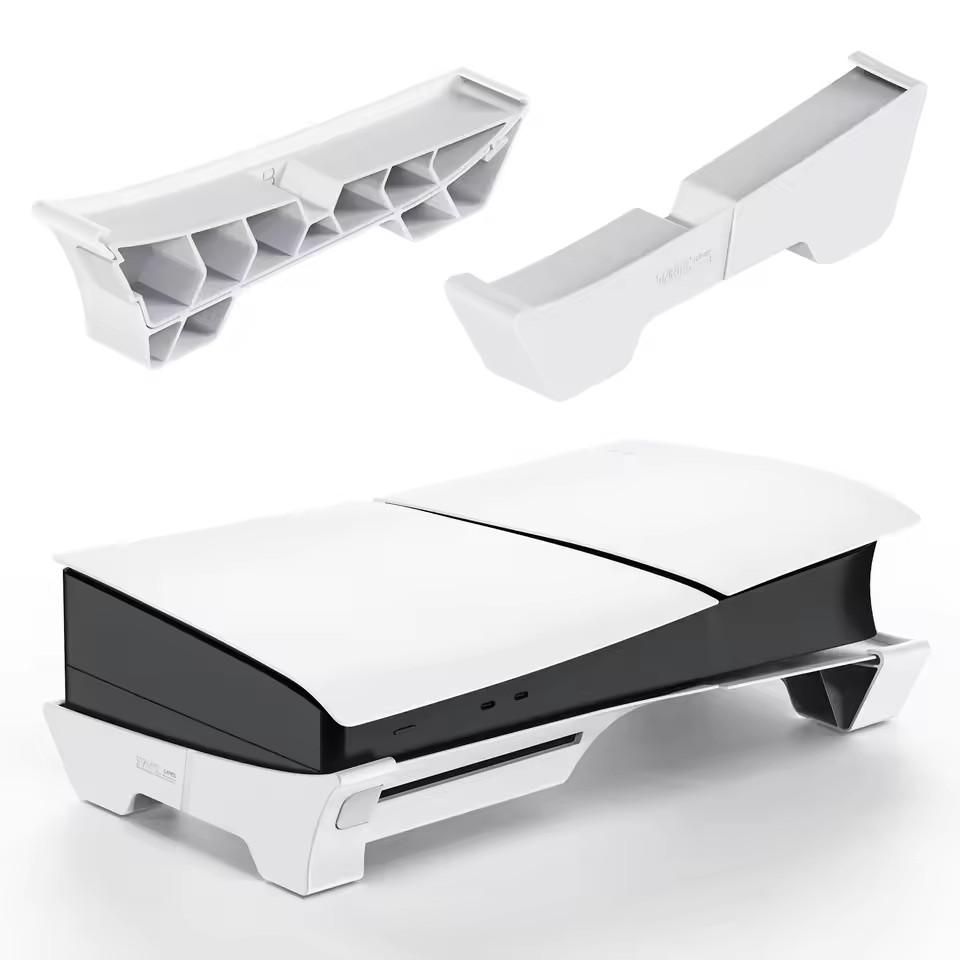 Game Stand for Sony PS5 Slim Pro Console Playstation Play Station PS 5 Horizontal Gaming Accessories Support Base Holder Cradle