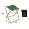 Składany stołek na zewnątrz Krzesło wędkarskie ze stopu aluminium Stołek do grilla Krzesło składane Przenośne krzesło kempingowe