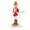 10 Inch Christmas Nutcracker Ornament, Wooden Figurine, Decorative Decoration