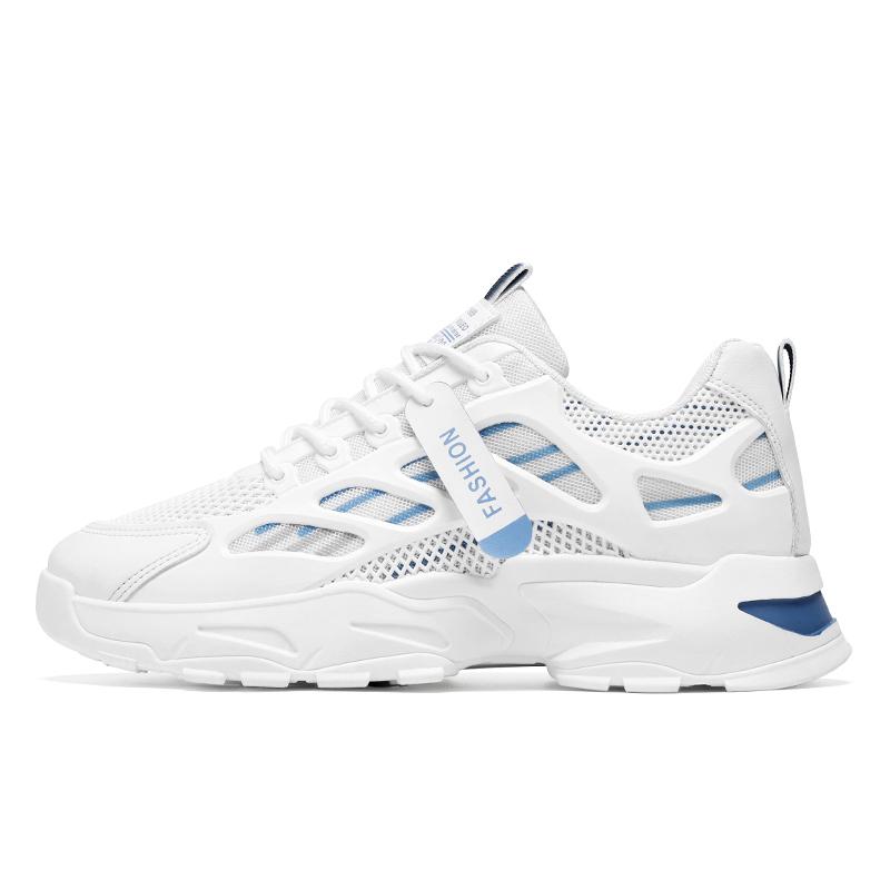 

Мужские дышащие спортивные повседневные сетчатые кроссовки с мягкой подошвой, летние, противоскользящие, кроссовки для бега на открытом воздухе, студенческая мода, модная городская обувь 40