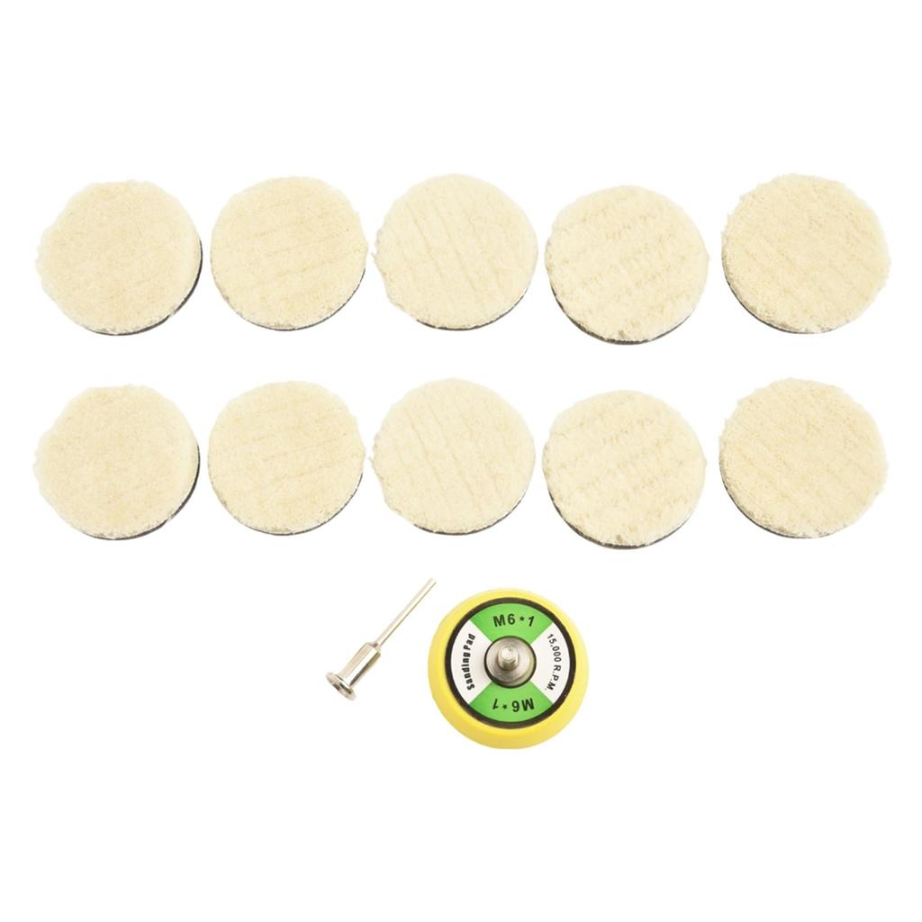 Wool Polishing Pads Wool Waxing 20Pcs/Set Accessories