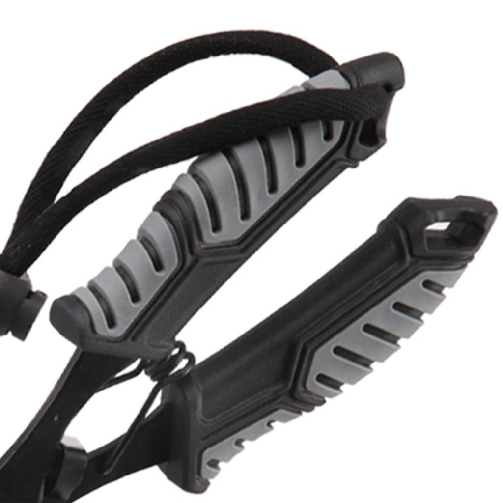 Fish Gripper Fishing Pliers Stainless Steel Fish Lip Gripper with Handle Lanyard Mutifunction Line Cutter Hook Remover