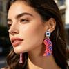USA Flag Acrylic Dangle Drop Earrings Independence Day-Themed Earrings Comfortable To Wear Multiple Styles for Sports Holiday Outfits