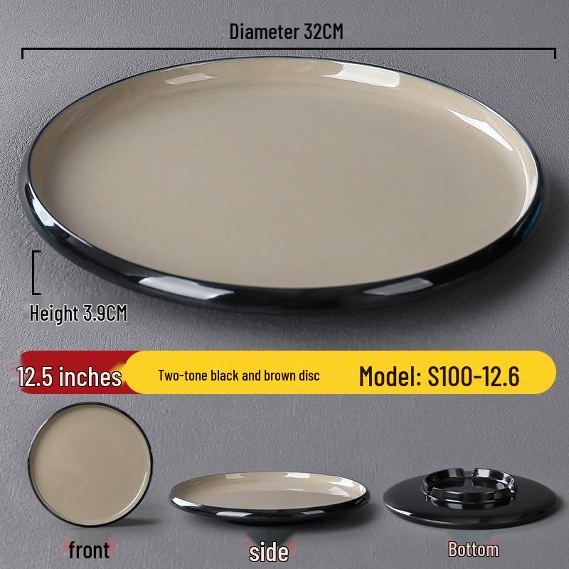 Melamine Nordic Style Cold Dish & Stir-fry Plate for Restaurants and Hotels