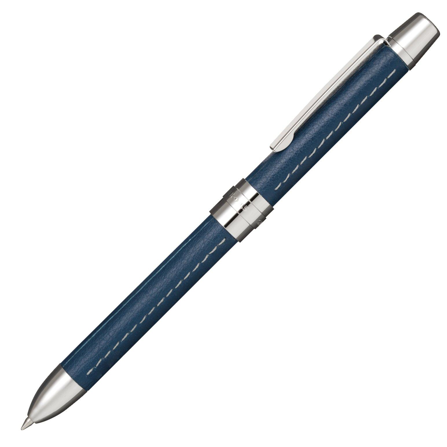 

Sailor Refino L Fountain 2 Colors Cowhide Multi-Function Pen, + Sharpener, Leather, Blue, 16-0319-240