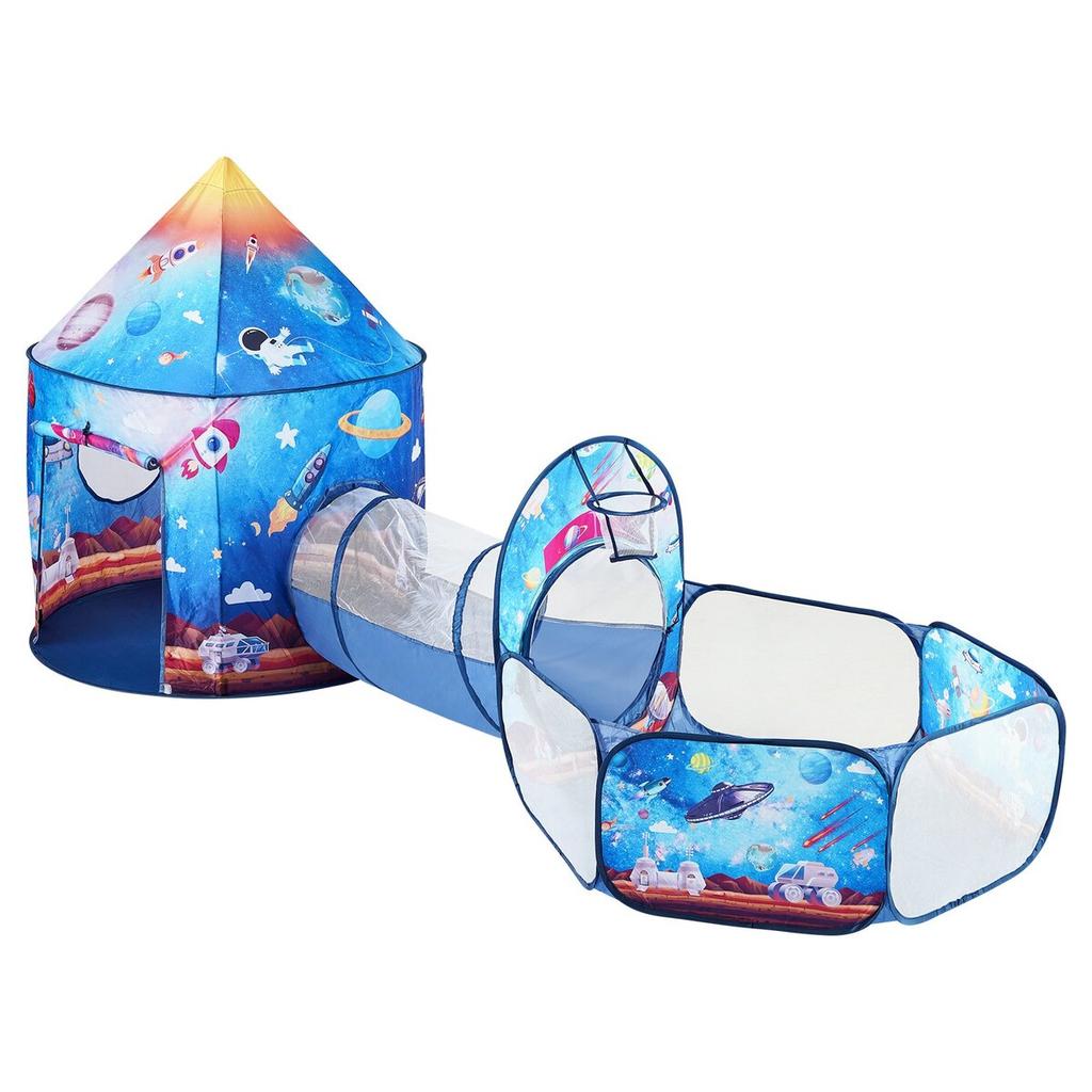 3 in 1 Kids Play Tent with Tunnel for Boys, Girls, Babies and Toddlers, Indoor/Outdoor Pop Up Playhouse with Carrying Bag & Banding Straps Birthday