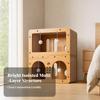 Cat House with Scratcher Two-sidedSided Cardboard Scratching Shelter Indoor