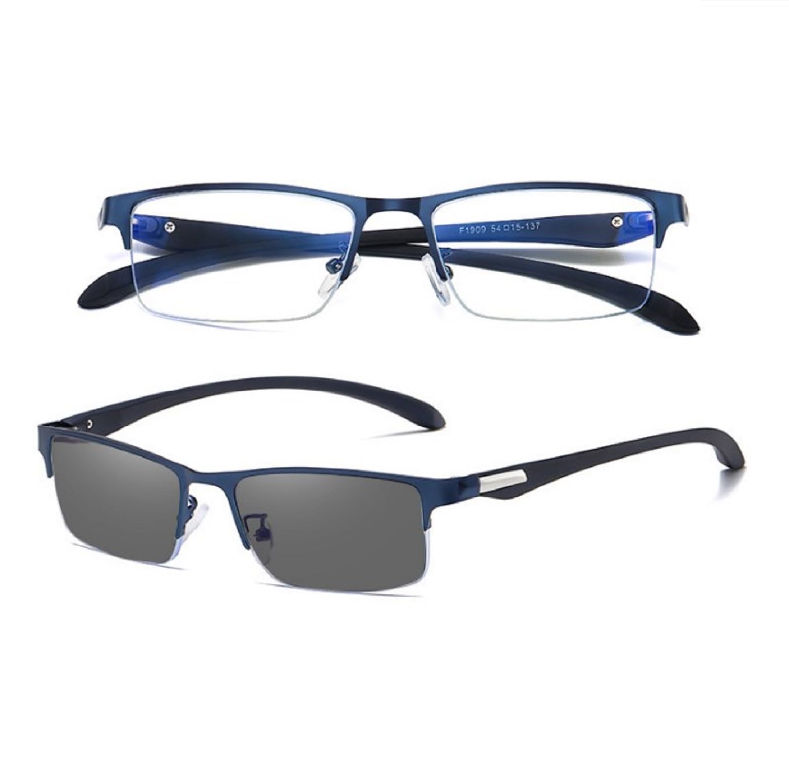 

Blue Light Blocking Design from PC Work to Sunglasses for Outdoor UV Protection Navy [REONAS] Glasses, Photochromic, Color-Changing, 2-Way (Transforms