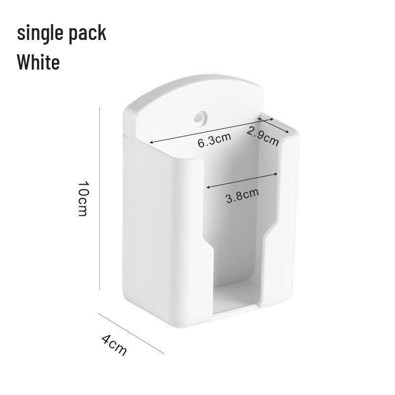 

Wall-Mounted Punch-Free Air Conditioner & TV Remote Storage Rack for Bathroom or Bedside.
