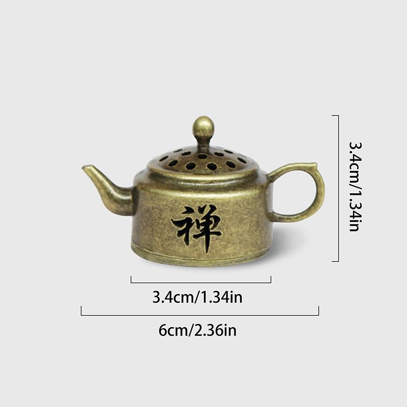 Mini Zenový Styl Kadidelnice ze Slitiny Mini Kadidelnice Boshan Čínská Starověká Domácí Vnitřní Dekorace Stojan na Vonné Tyčinky ze Santalového Dřeva