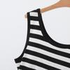 Striped Sleeveless Women's U-Neck Tank Top - Wide Shoulder Modal Camisole 2026 Summer Edition