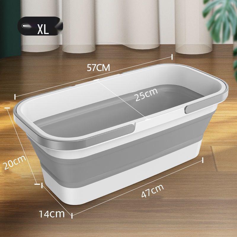 

Складне велике прямокутне відро для швабри - Портативне побутове відро для води