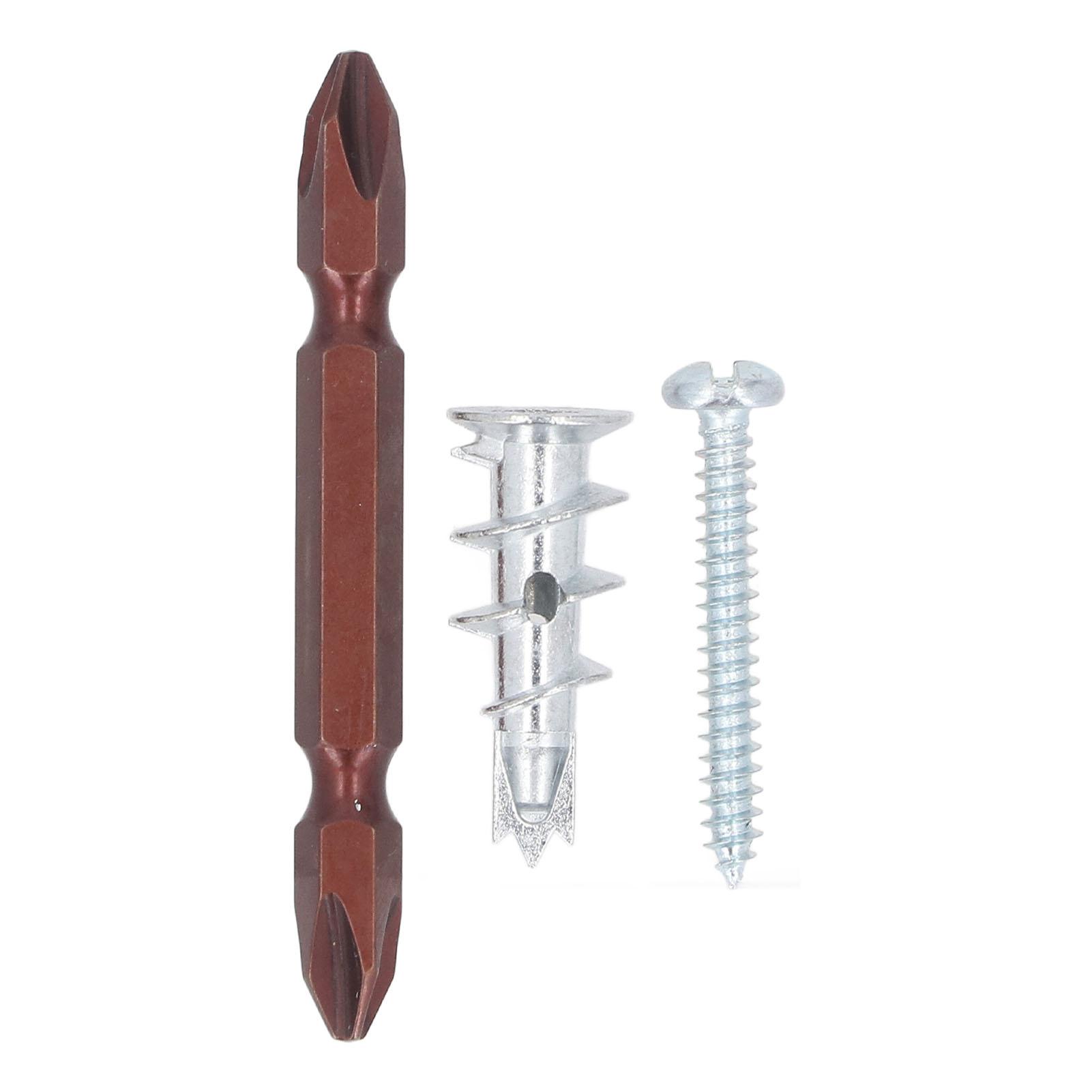 

50PCS Heavy Duty Hollow Metal Wall Anchors and 50PCS Screws Zinc Alloy Self Drilling Drywall Anchors Kit for Drywall