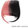Synthetische Faser, zweifarbig, Fransen, Clip-in-Haarteile, Pony-Erweiterungen, Haar-Styling-Zubehör, Haarteile, Party und Alltag