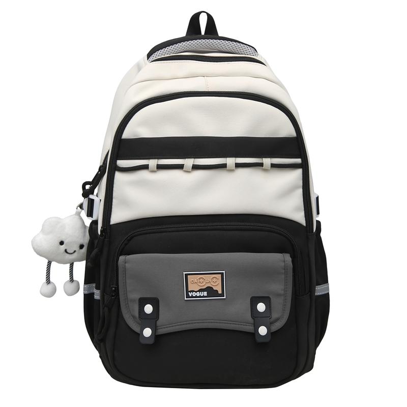 Colorblock Studenten Schultasche Damen Reise Rucksack