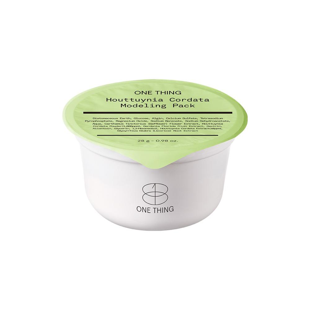 ONE THING Houttuynia Cordata Modellering Masker Kalmerende Poriën Verzorging 28g (Bekertype) beige