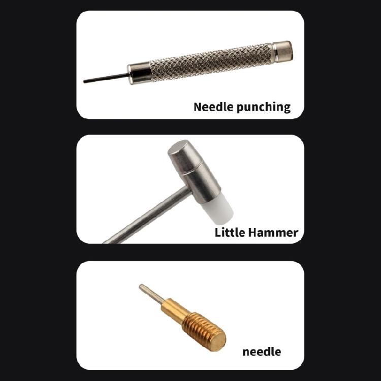 Watch Repair Tools Set For Bracelet Adjustment Contains Corrosion Resistant Metal Pins With Compact Organizer