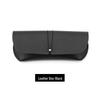Luxury Leather Eyeglass Kit: Soft Case, Cleaning Cloth, Pouch, Screwdriver, Strap, and Buckle.