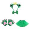 Cartoon Headbands Frog Hair Hoop Prince Bowtie Halloween Hairband Princess Cartoon Headwear Bowtie Set