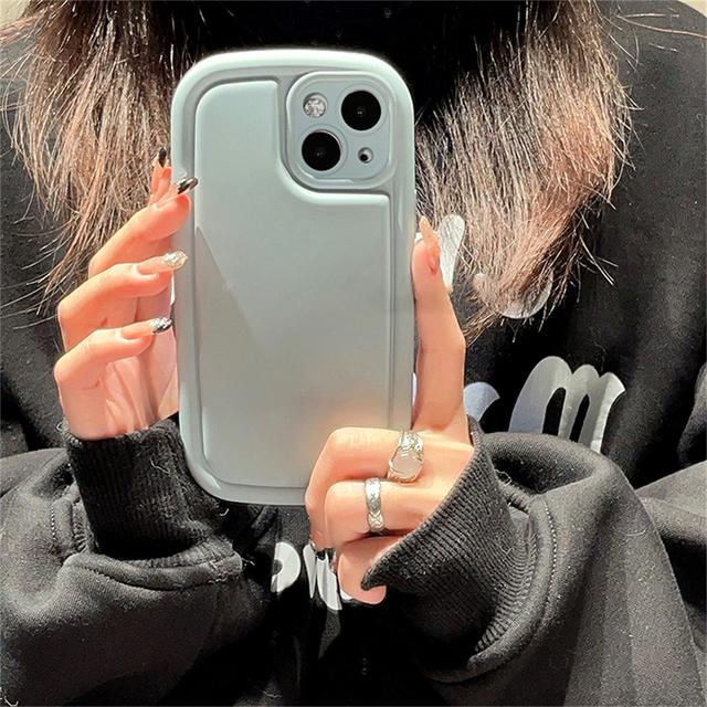 

Ins корейский милый цветной чехол Morandi для телефона с мылом для Iphone 14 13 12 Pro Max 11 однотонный матовый овальный противоударный мягкий чехол Funda For iPhone 13