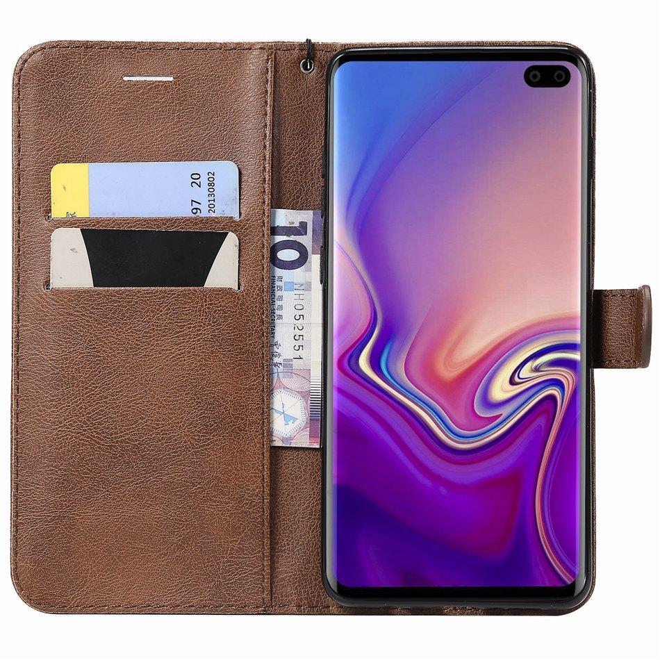 Cute Solid Color Flip Leather Cover For Case Samsung Galaxy S20 Ultra A51 A71 A6 A7 A8 Plus A9 2018 S10E S10 J330 J530 J730 D06Z
