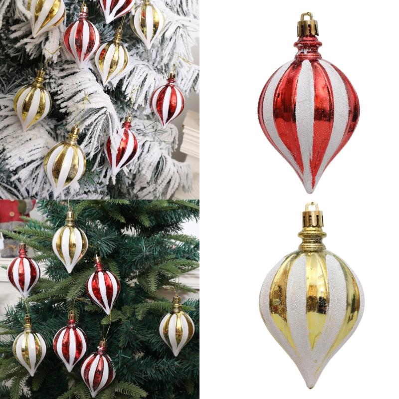 5 Boxes Christmas Tree Hanging Pendants Electroplated Baubles for Holiday Decoration Indoor and Outdoor Ornaments