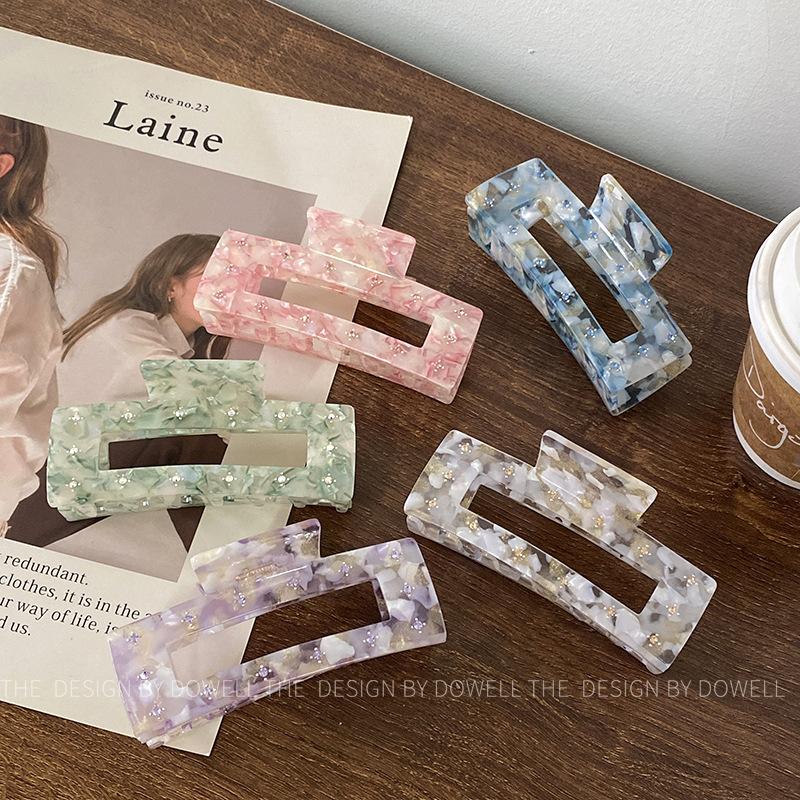 Trendy Acetate Korean Hair Claw With Minimalist Design Perfect For Spring 2023 Fashion