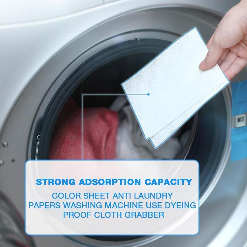 30/50/100PCS Laundry Detergent Sheets - Anti-Stringing Color Absorbent Sheets Anti-Dyeing Towel Clothes Stringing Mixing Paper