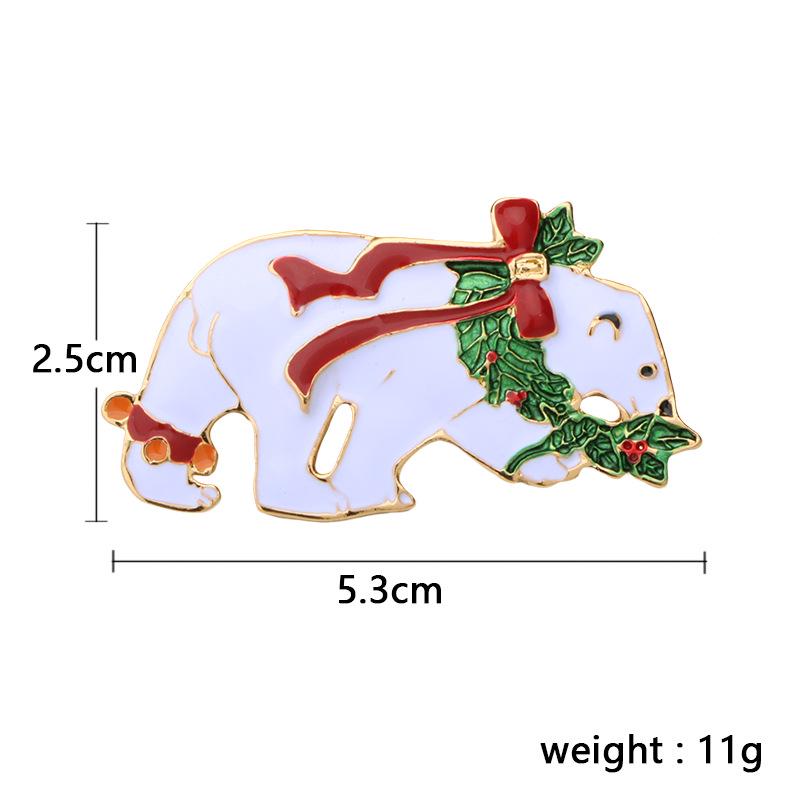 Christmas Brooch Set Santa Snowman Tree Pin Popular In Europe & US | Festive Lapel Pins for Xmas Sweater Decoration Men Women Body Accessories