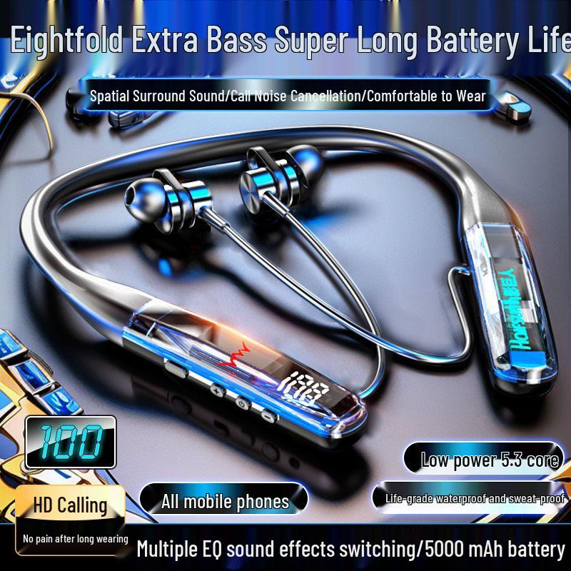 2025 Bluetooth In-Ear Earphones, Long Standby, Noise Cancelling, Sports & Running, Heavy Bass