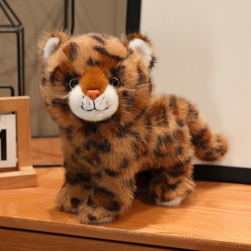 Simulations tiere Flauschige Katze Tiger Leopard Lebensecht Niedlich Zuhause Dcero Hohe Qualität Weich Geburtstagsgeschenke